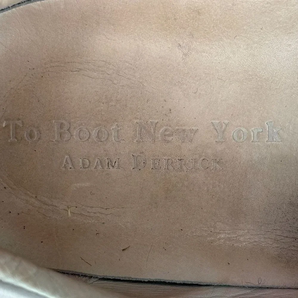 To Boot New York ADAM DERRICK Cream Suede Sneakers Mens Size 9